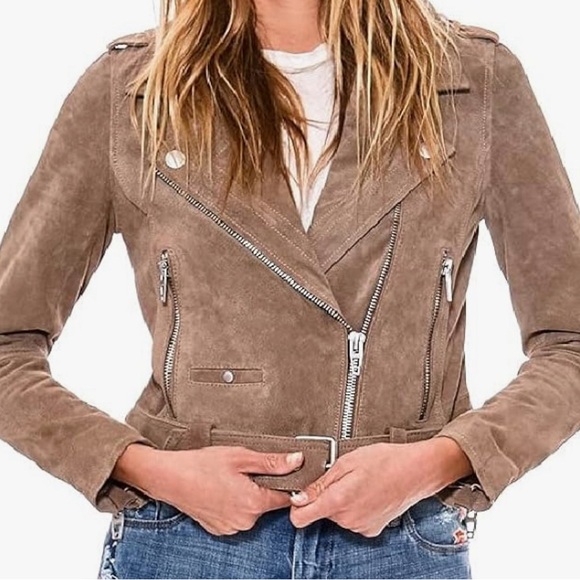 Blank NYC women’s cropped suede jacket - Picture 1 of 5